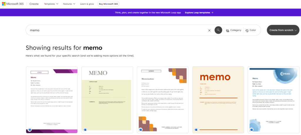 Microsoft Office Templates