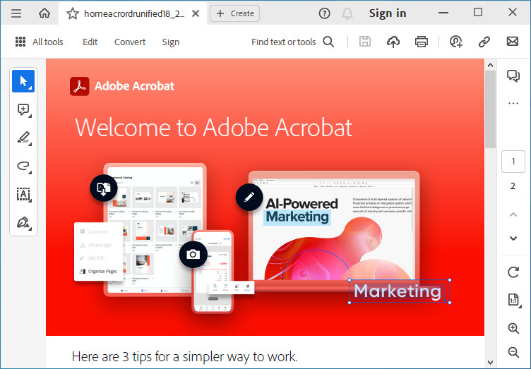 Adobe Acrobat Reader