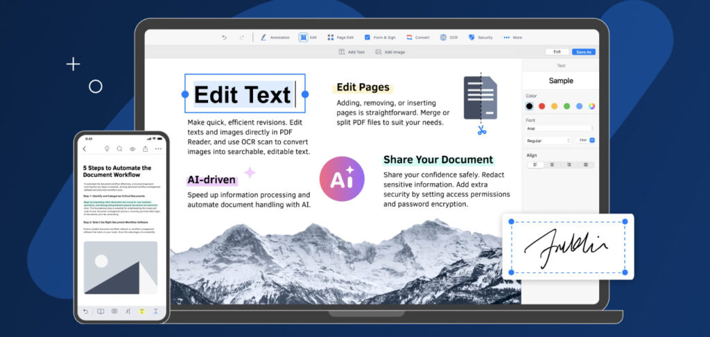 KDAN PDF Reader and editor for mac