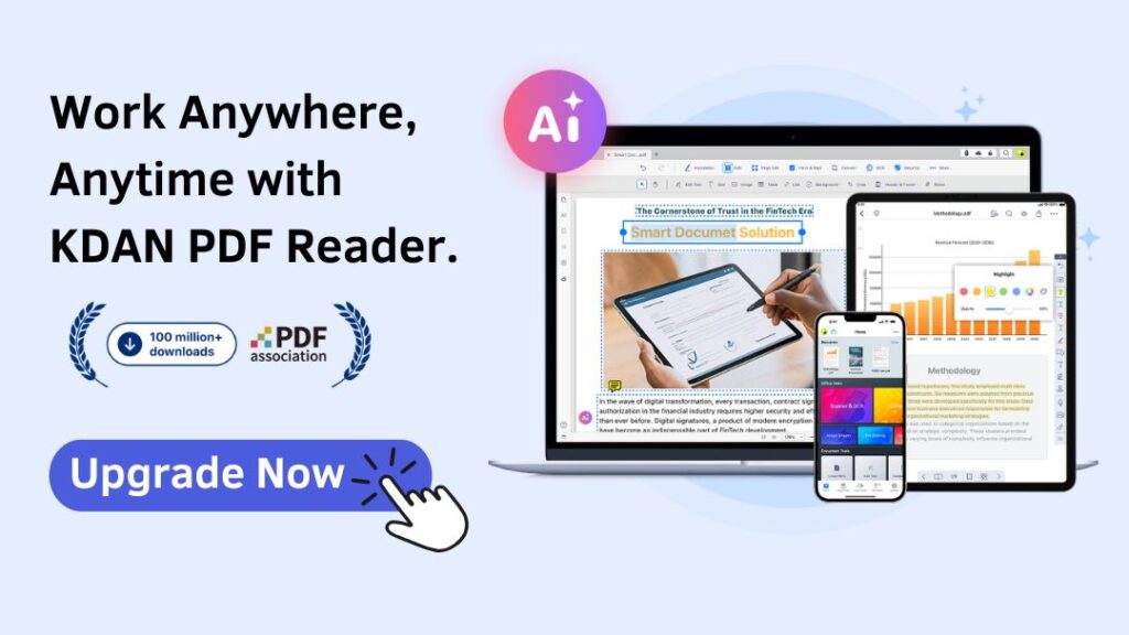 Upgrade KDAN PDF Reader – Work Anywhere, Anytime with AI-powered PDF tools.