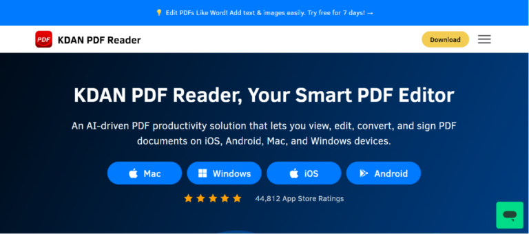 document management solution with AI-powered PDF editing