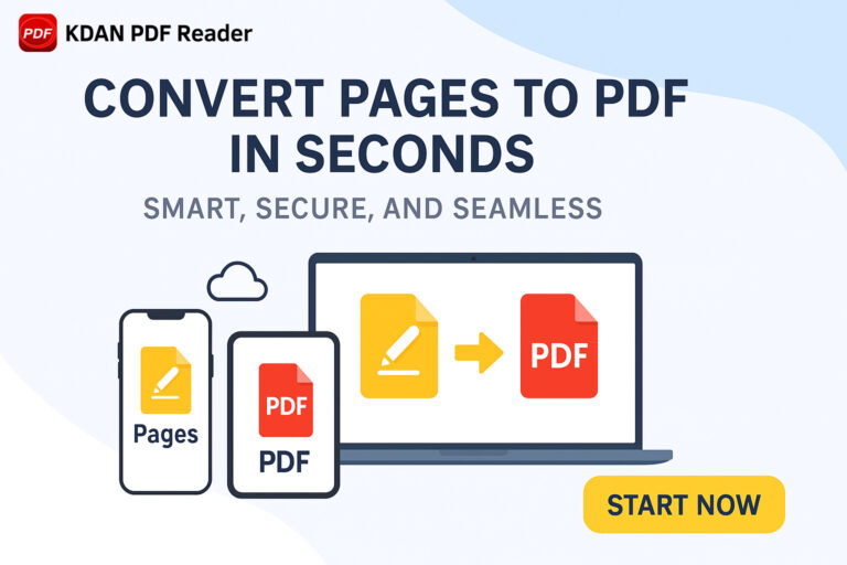 convert pages to pdf in seconds