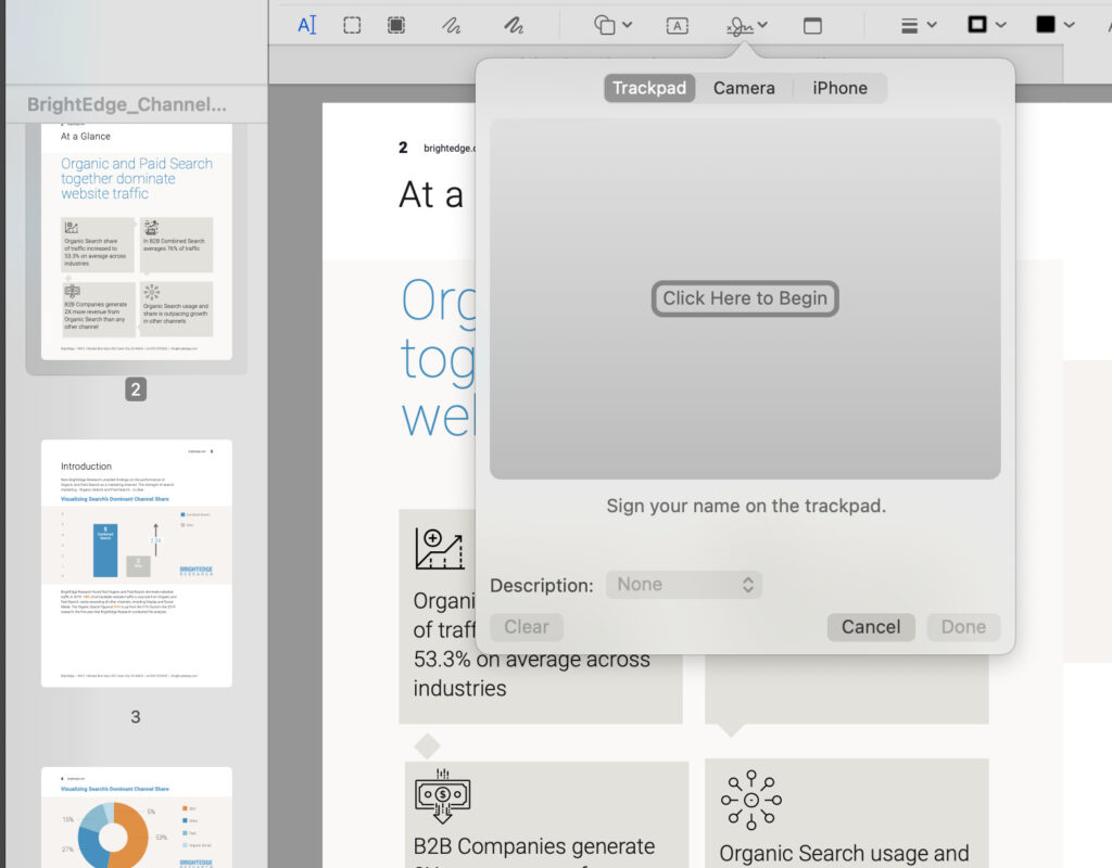 add signatures to pdf on iPhone or iPad