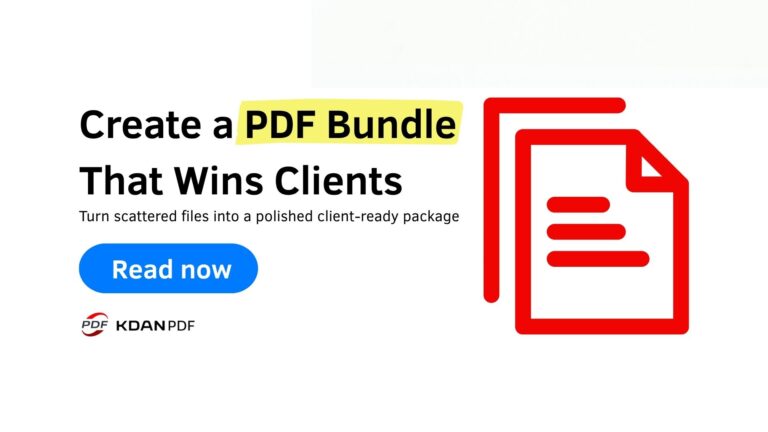 Create a Professional PDF Bundle for Your Clients