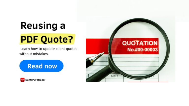 How to Create a PDF Quote Without Errors?