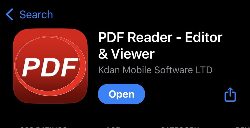Create a PDF Using KDAN PDF Reader for iPhone