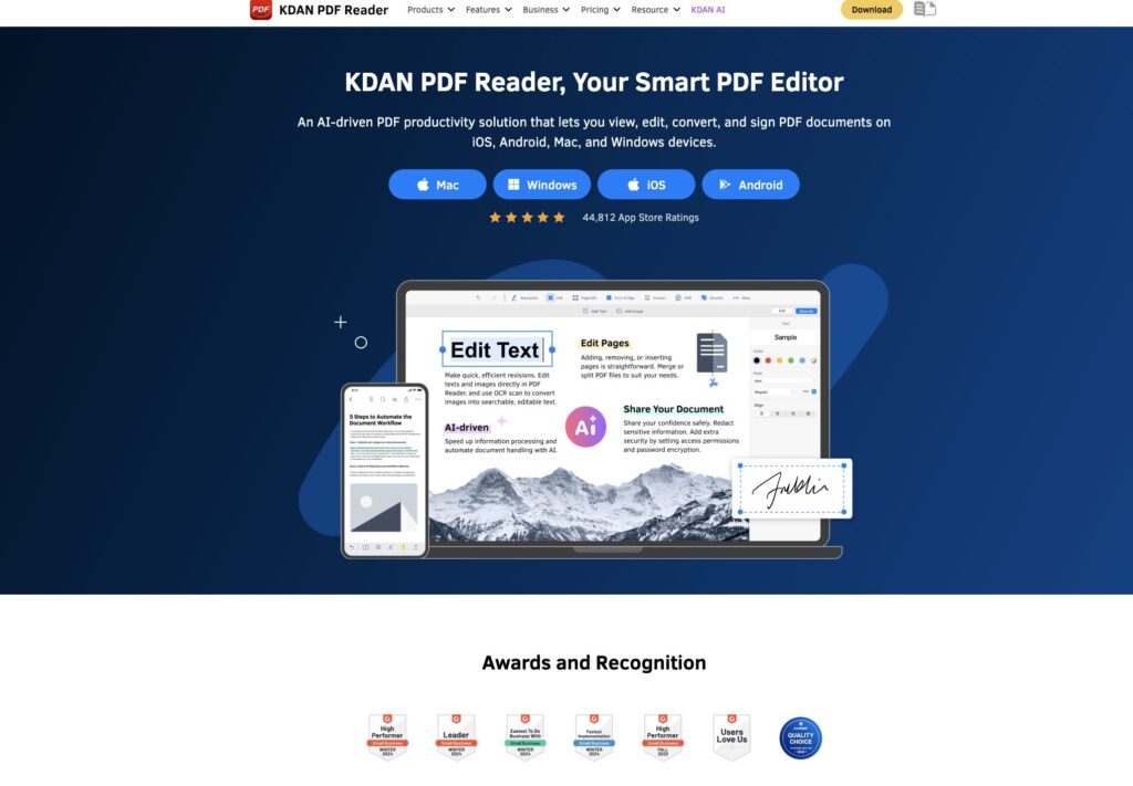 A Better Alternative: KDAN PDF Reader