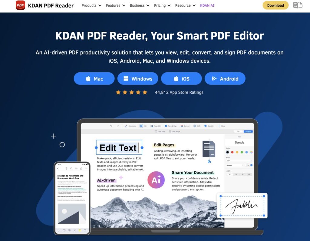 Why Use KDAN PDF Reader for Tax Forms?