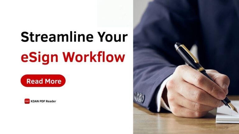 How to Start an eSign Workflow in KDAN PDF Reader for Windows