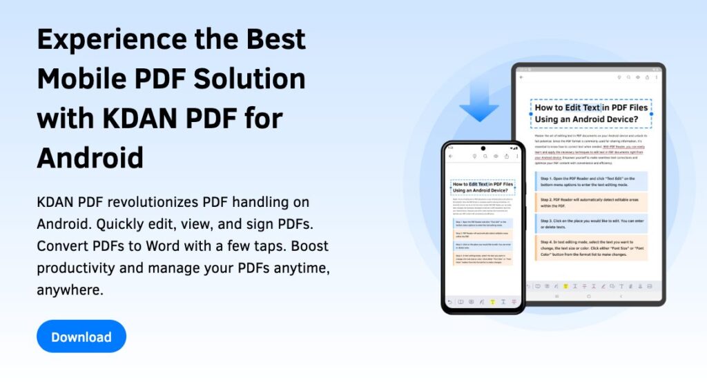 KDAN PDF – The All-in-One PDF Powerhouse