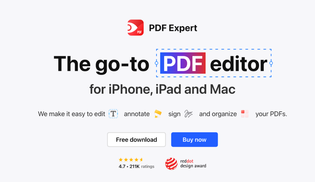  PDF Expert – Clean Design for Apple Ecosystem Users